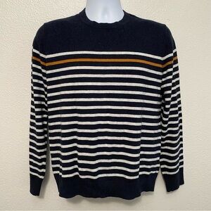 Banana Republic Men's Breton Stripe Cotton Blend Sweater S Fisherman‎ Preppy